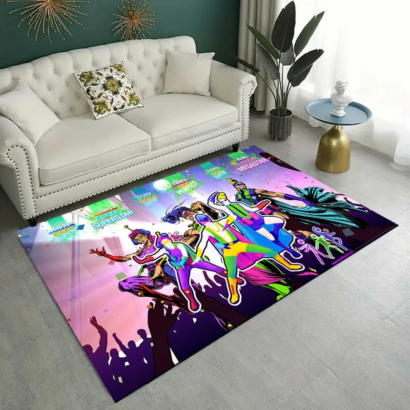 

15 Sizes video game Just-Dance Pattern Rug Carpet for Living Room Bathroom Mat Creative Doormat Carpet for Bedroom Home Decor