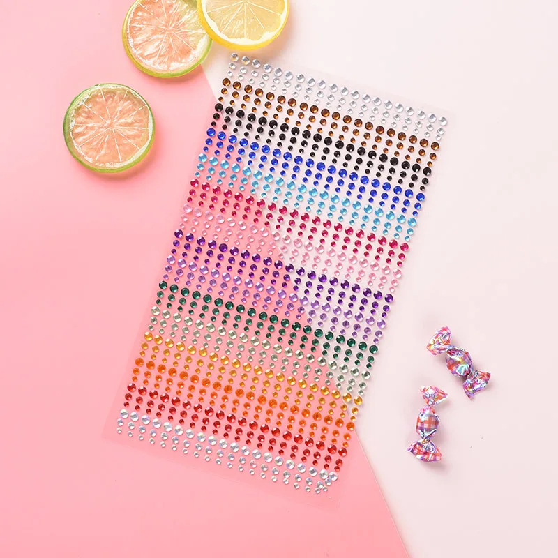 NIEUWE 900 STKS Steentjes Stickers Ogen DIY Regenboog Kleur Patch Festival Make-up Juwelen Stickers Heldere Stickers voor Het Gezicht ZS004