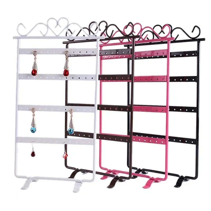 1 Pcs Metal Earring Rack Holder Ear Studs Stand Shelf Wall Frame Earring Storage Jewelry Organizer 16.5*31cm