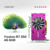 Yeston R7 350-4G 6HD 6-Screen Graphics Card Support Split Screen 4GB/GDDR5/128Bit 4500MHz Memory Clock Frequency 6*HD Ports