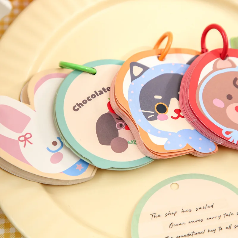 50sheets Punched Special-shaped Sticky Notes Pet Party Series Cute Animal Illustration Student Message Note Paper Sticky Notes