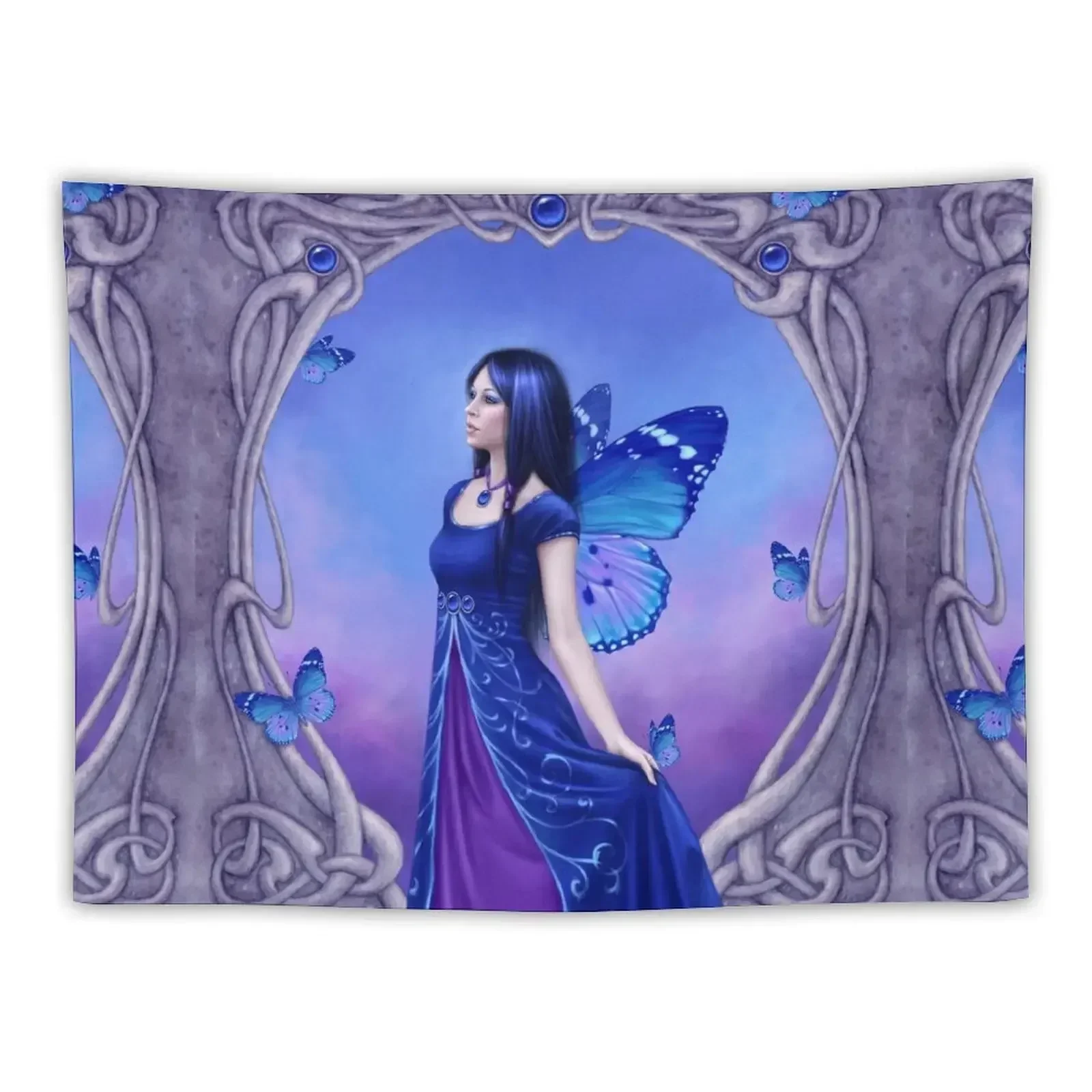 

Sapphire Birthstone Fairy Tapestry Room Decor Aesthetic Home Decor Tapestry