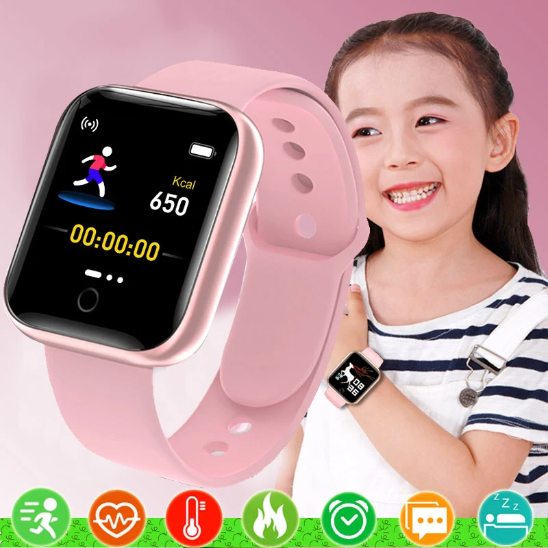 Children\'s Smart Watch for Girls Boys IP67 Waterproof Sports Digital Watch For IPhone Huawei Heart Rate Bluetooth Kid Smartwatch