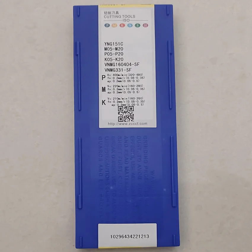 

VNMG160404-SF YNG151C/VNMG160408-SF YNG151C ZCC.CT CNC blade carbide inserts Turning inserts 10pcs/box