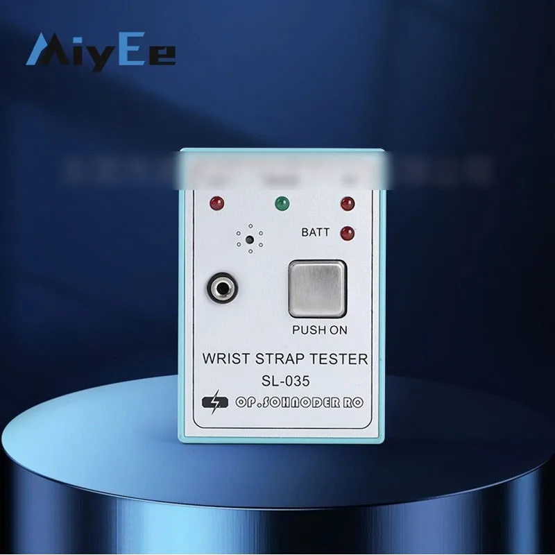 ESD Wrist Strap Tester Wall-Mountable Anti-Static Wrist Strap Tester with 750KΩ–10MΩ Range