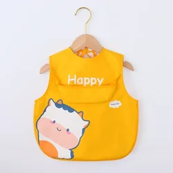 Baby Apron Bibs Toddler Short And Long Sleeve Scarf Waterproof Art Smock Feeding Bib Infant Boys Girls Kids Burp Cloth Bandana