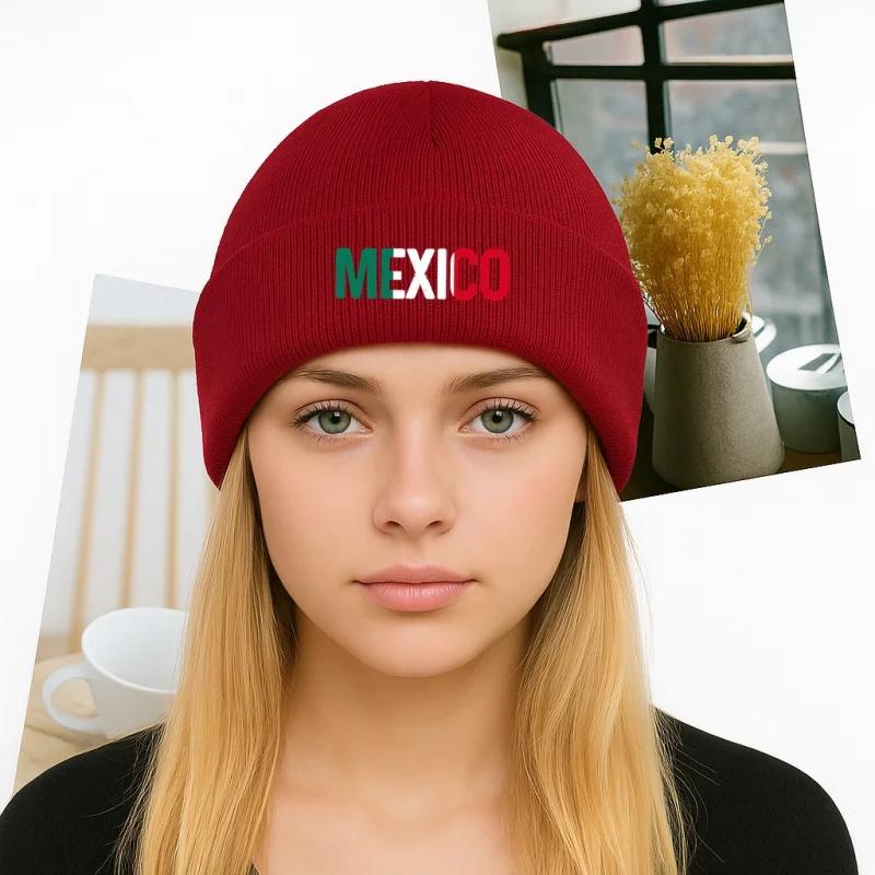 Chapeau tricoté chaud et polyvalent pour hommes et femmes, nouvelle mode d'extérieur, décontracté, urbain, incontournable, imprimé, pour Streetwear