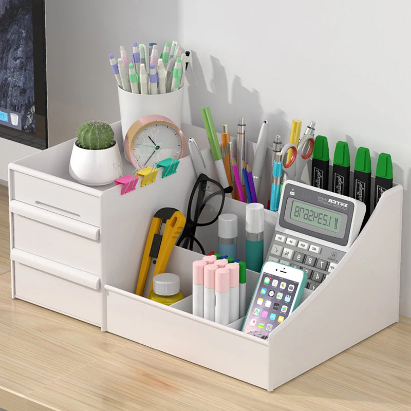 Large Capacity New Drawer Makeup Storage Box Cosmetic Organizer Jewelry Dormitory Makeup Container Table Desktop Storage Box