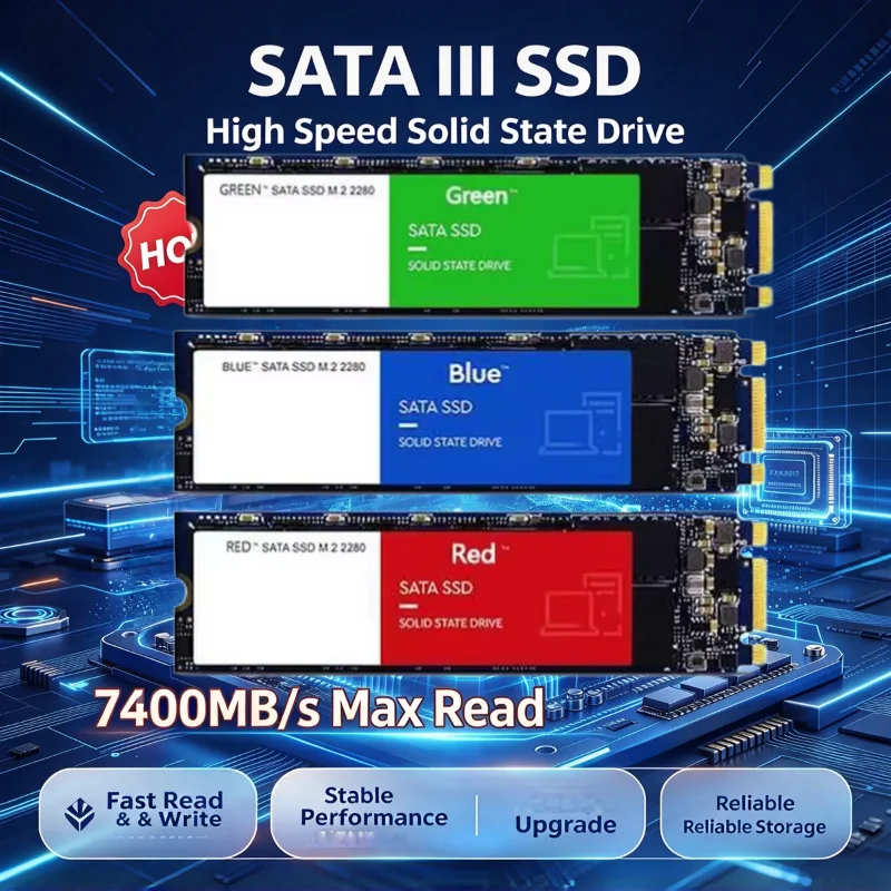 2026 New M.2 2280 NGFF SATA SSD 500GB 1TB 2TB Internal Solid State Drive 4TB High Speed Hard Disk For Laptop Desktop Notebook