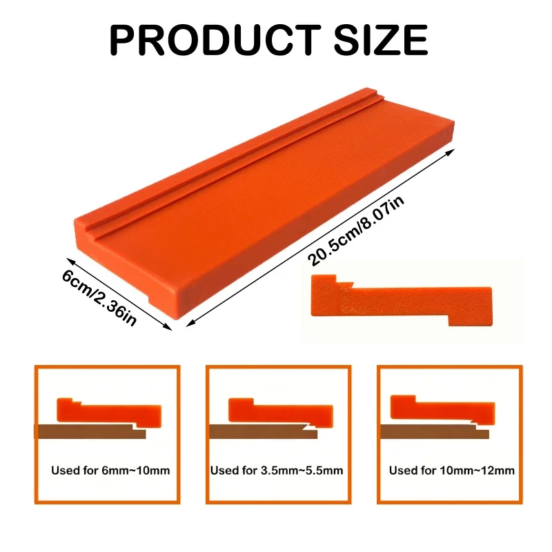 Z-Shaped Tapping Block with 3 Different Edges,Universal Percussion Block for Wooden Vinyl Plank & Laminate Flooring Installation
