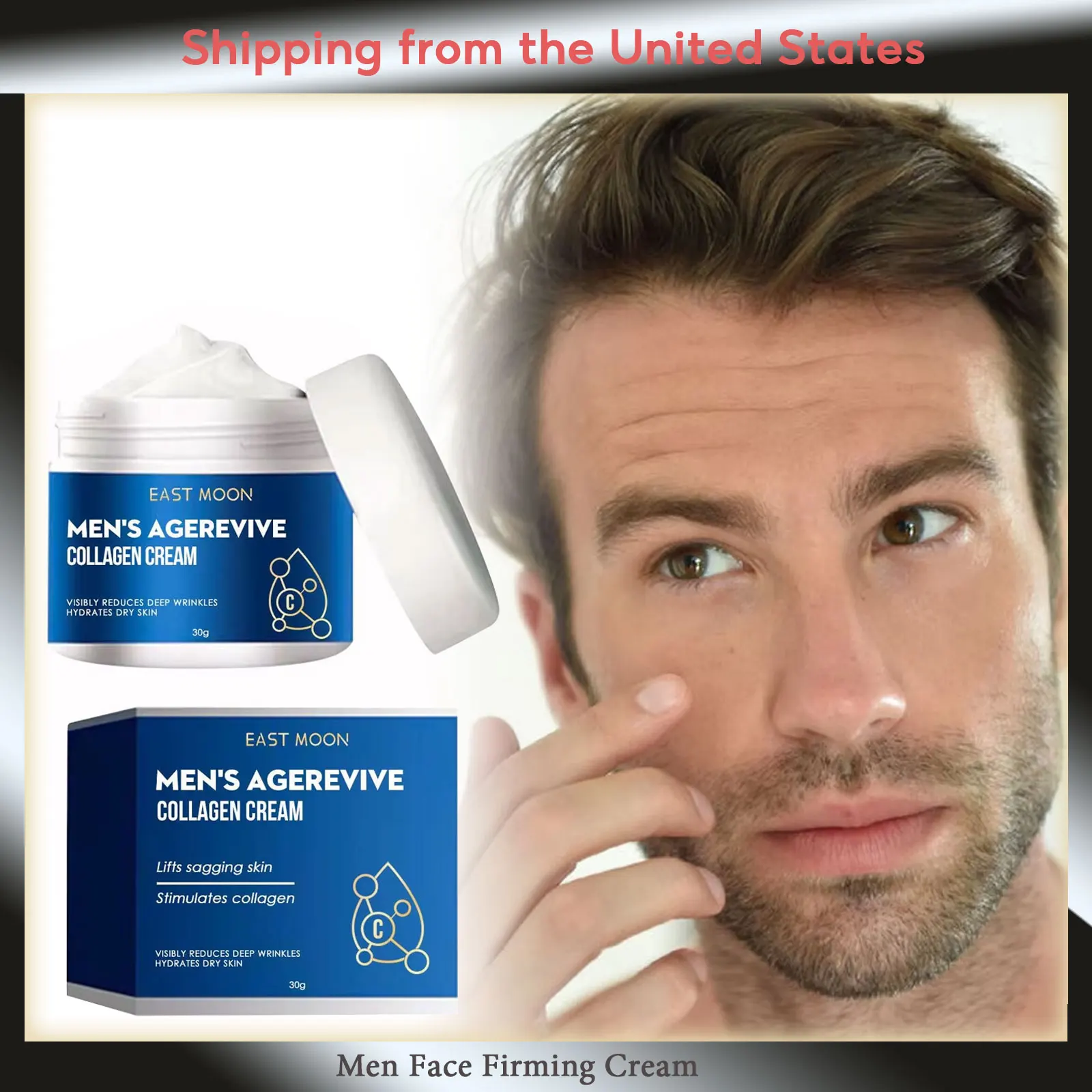 

Men Face Cream Firming Lifting Fade Fine Lines Improve Darkening Keep Brightening Deeply Moisturizing Collagen Face Care Cream