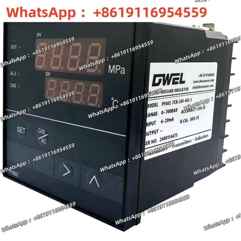 PY602 pressure & temperature indicator for melt pressure transducers and transmitters