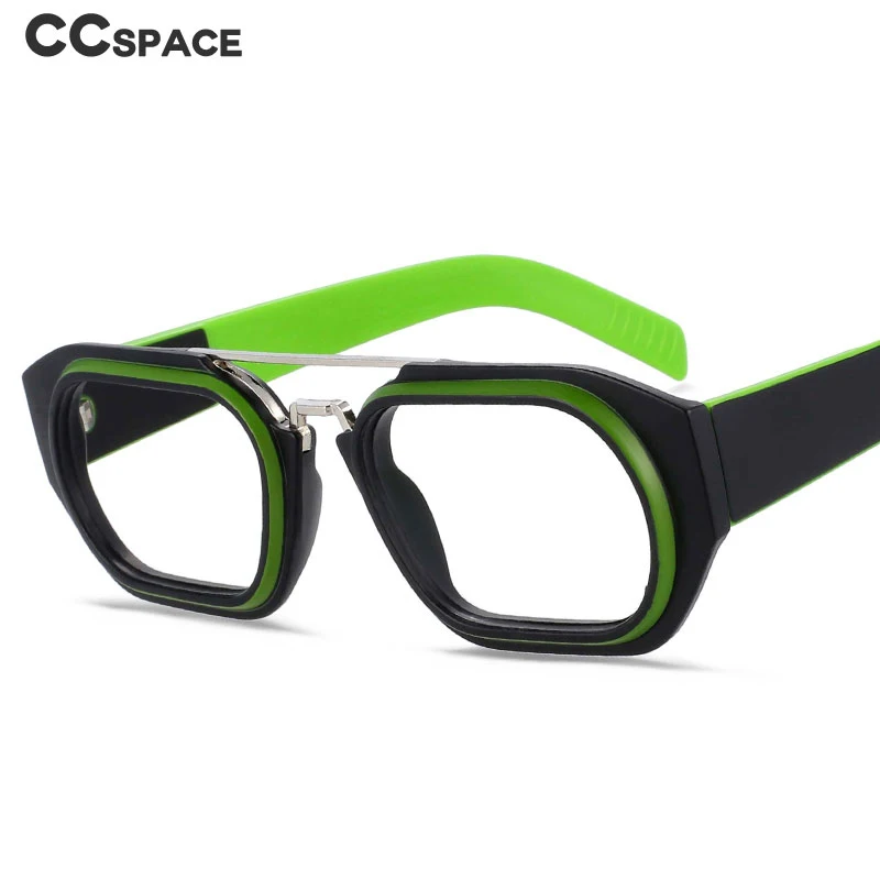 53095 Retro Punk Anti Blue Light Glasses Frames Men Women Fashion Computer Eyeglasses