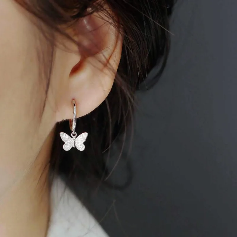 

S925 Sterling Silver Butterfly Earrings