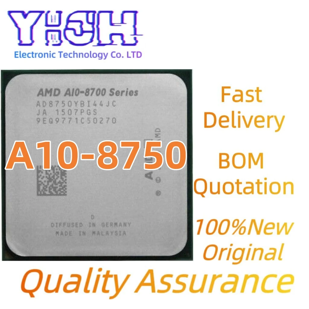 

100% New A10-8750 AD8750YBI44JC AD875BYBI44JC 8750 4Cores 4Threads Socket FM2+ 28nm 3.6-4.0GHz 4Mb L2 A10 8750 Socket FM2+