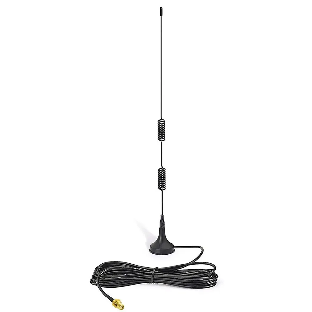 Amateur Radio Antenna With Strong Magnetic Base 3 Meters RG174 Coaxial Cable 50 Ohms Omnidirectional Practical