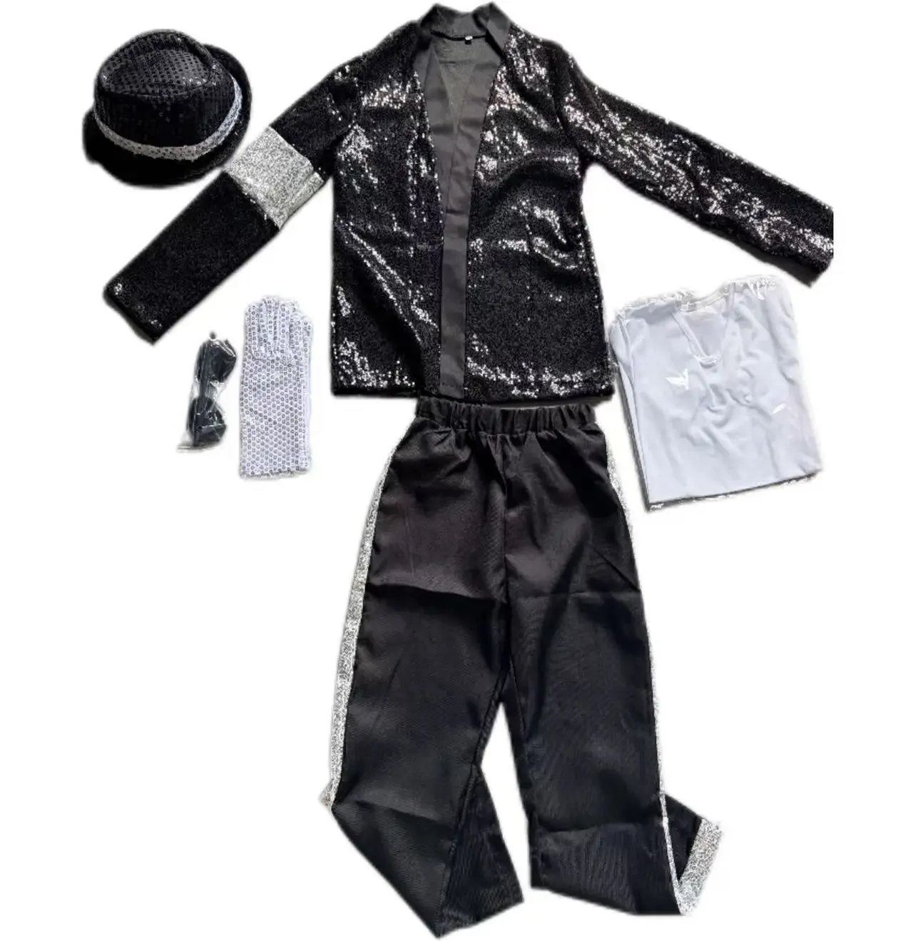 2026 Michael Jackson Kid Clothes Halloween Cosplay Birthday Party Dance Children's Costume Pop Rock Superstar Boys Girls Outfits view 5