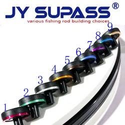 JY SUPASS 2pcs wind check and fishing rod rubber butt cap with trim ring Butt cap