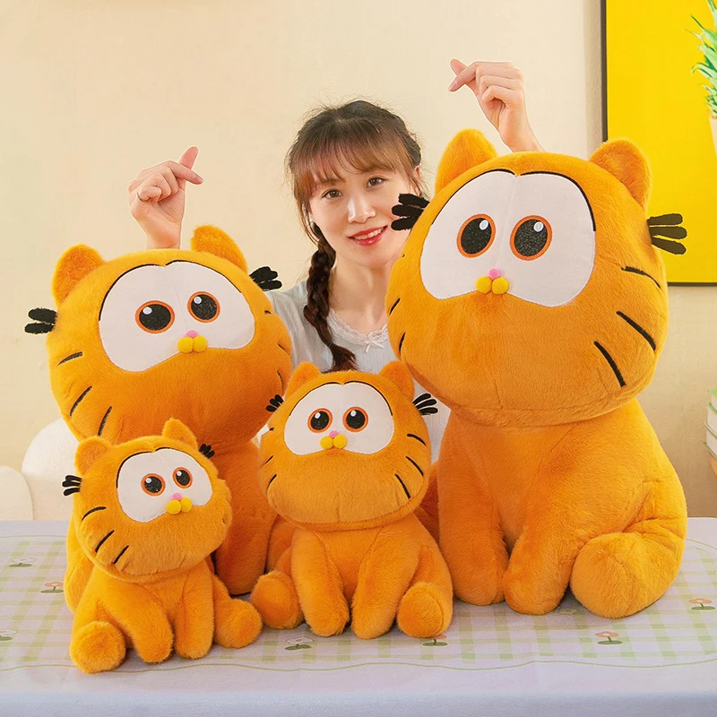 

Kawaii Garfield плюшевая игрушка, мягкая кукла, милая подушка с котом для детей, подарок на день рождения, мягкие плюшевые животные, детский подарок