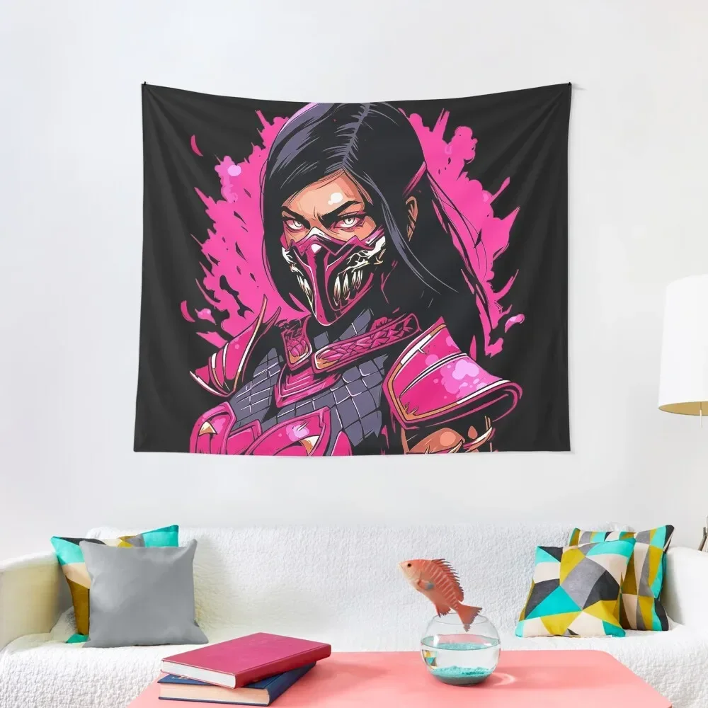 mortal kombat mileena Tapestry Mushroom Home Decorating Tapestry