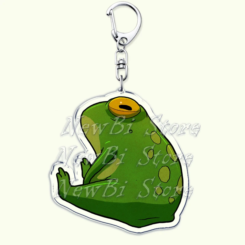 Funny Green Yoga Frogs Key Chains Keychains Rings for Accessories Bag Keyrings Exercise Meme Jewelry Fans Friends Gifts