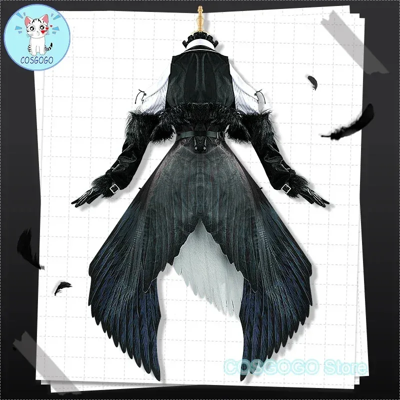 COSGOGO [Angepasst] Nerissa Ravencroft Cosplay Kostüme Anime Kleidung Frauen Nette Party Kleid Anzug Halloween Karneval Uniformsv