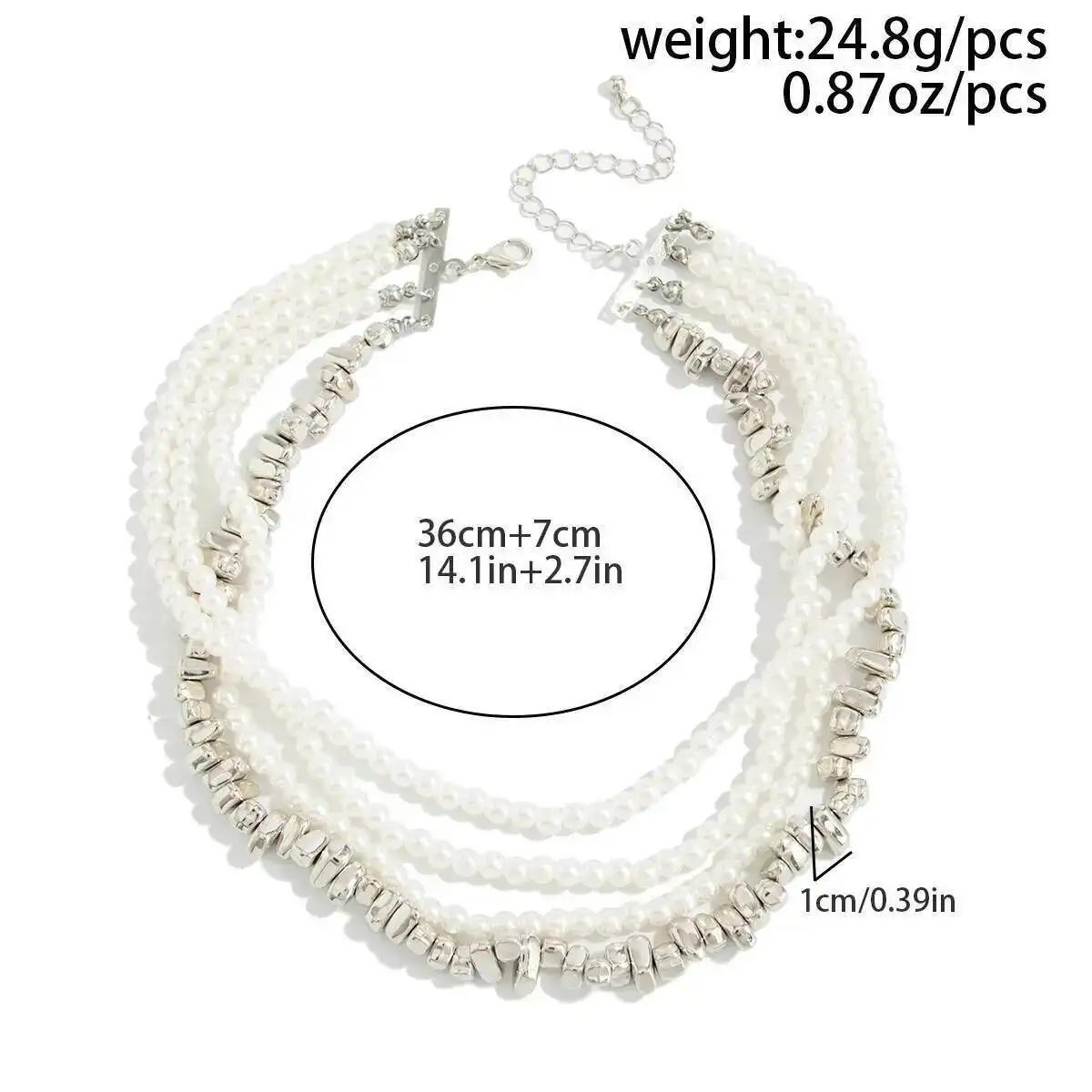 IngeSight.Z 2026 Kpop حلية تقليد اللؤلؤ قلادة المرأة خمر أنيقة CCB سترة مطرزة سلسلة الرقبة العروس مجوهرات الزفاف