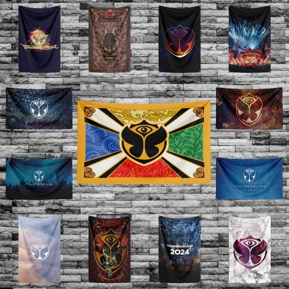 3x5 Ft Tomorrowland Music Festival Flag Polyester Printed Musics Flags for Room Garage Decor