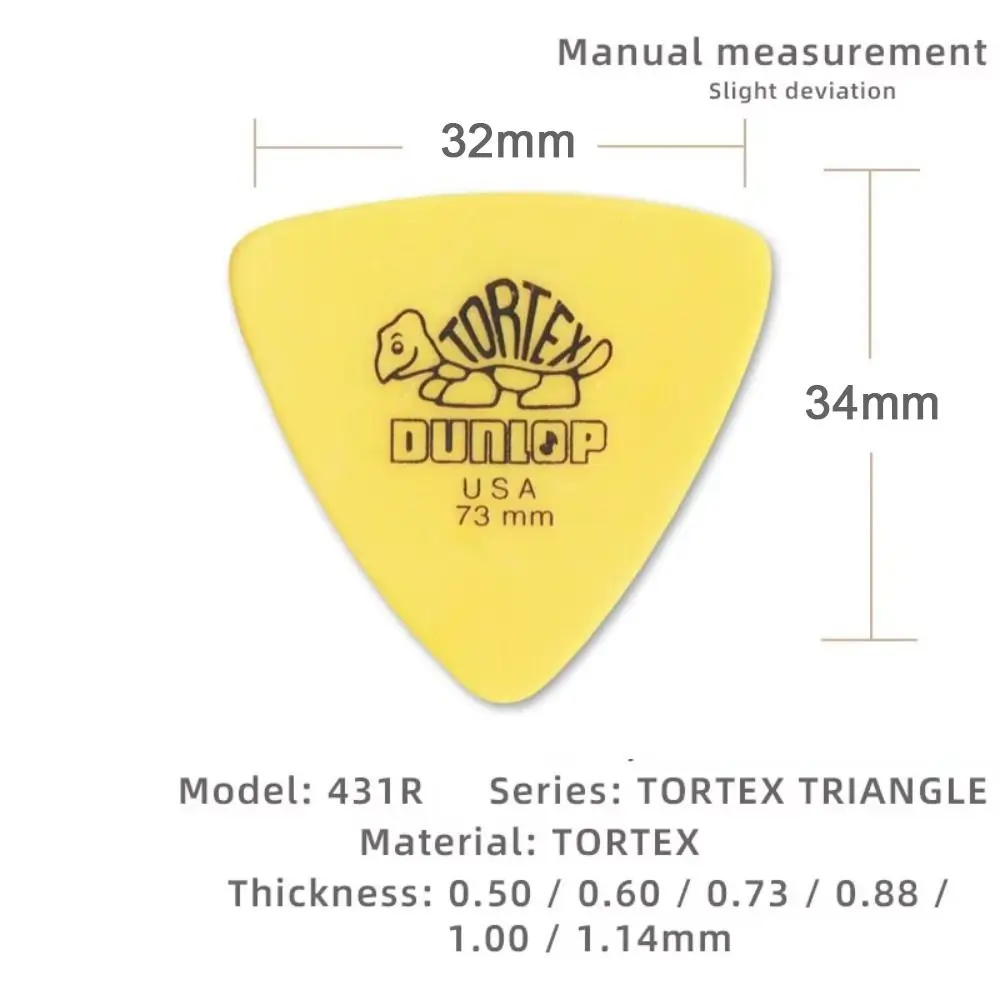 10pcs Delrin Dunlop Guitar Picks 0.5/0.6/0.73/0.88/1.0/1.14MM Anti-slip Style Triangle Picks Guitar Parts Acoustic Guitar view 6