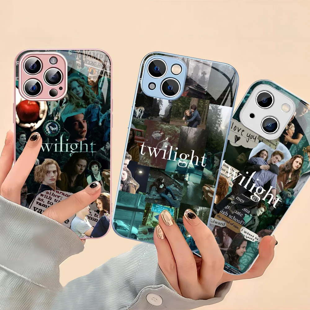 

TV Twilight Isabella Edward Cullen Phone Case Tempered Glass For Iphone 14 13 12 11 Pro Mini XS MAX 14Plus X XS XR Cover