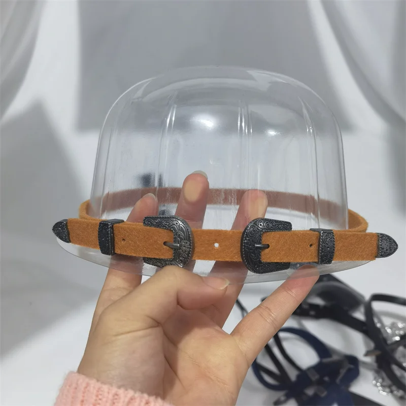 Hats for Women Fedora Women's Hat Belts Bands Ribbon Band Leather Accessories Belt Band Outdoor Decorate Women Winter Hat Belt