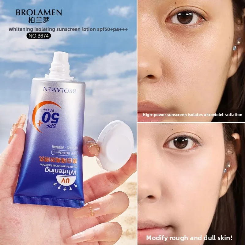 

Body Sunscreen with SPF50PA+ for Summer, Moisturizing and Oil-free Sun Protection Cream by Paula's Dream, Whitening Isolation