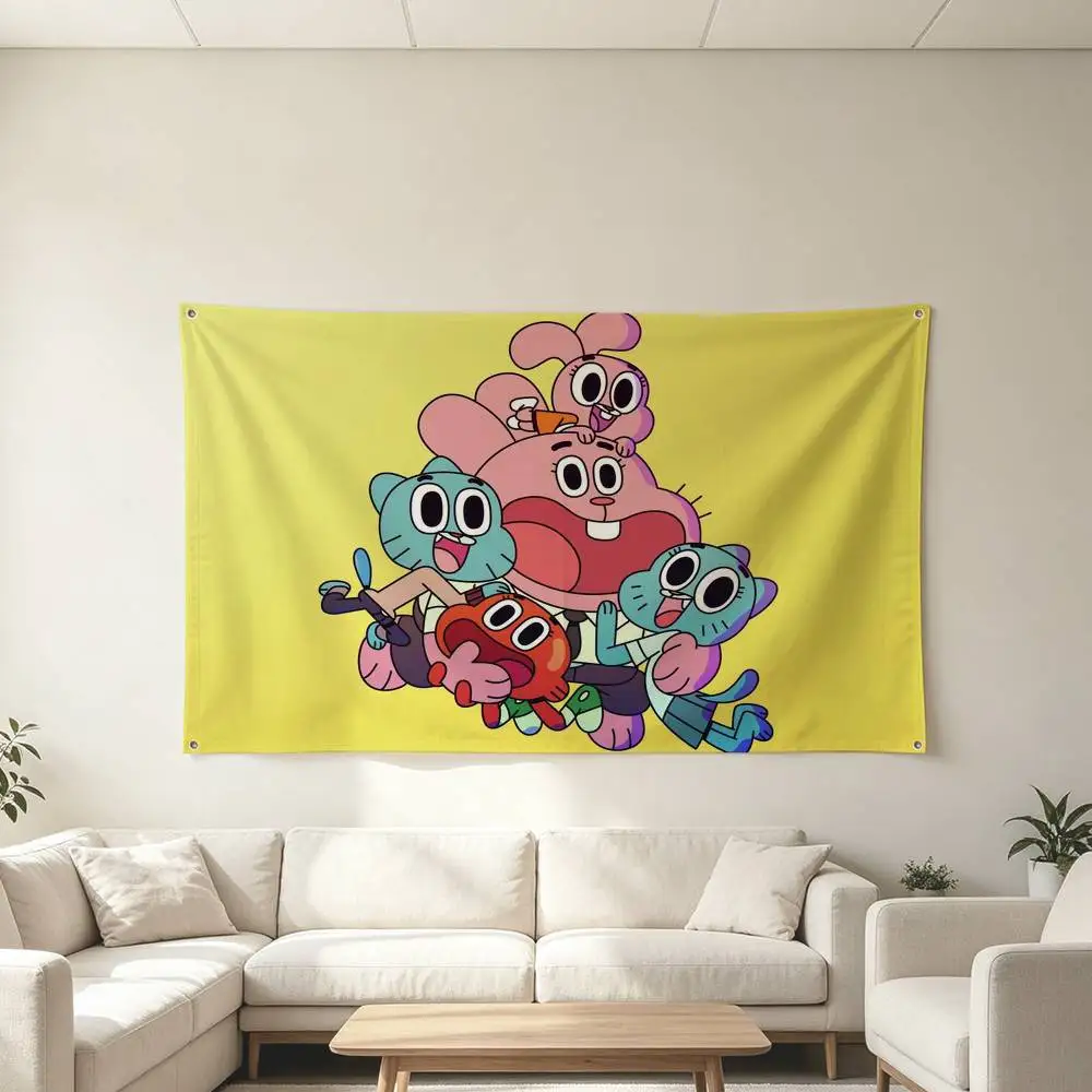 The Amazing World Of G-Gumball Flag Suitable For Party Club Outdoor Interior Wall Decoration Banner Fans Gift