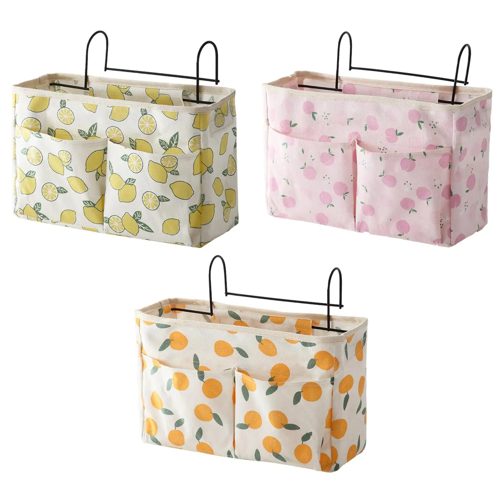 Hanging Bedside Caddy Waterproof Bed Holder Pockets for Baby Crib Sofa Chair