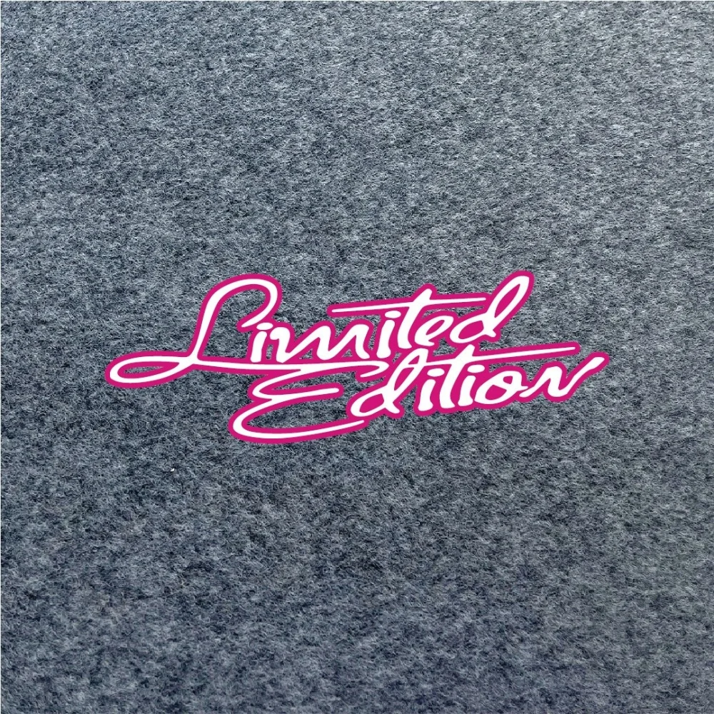 Limited Edition Script Car Sticker Vinyl Decal Waterproof JDM Letter Graphic for Auto Window Motorcycle Girl Style Decor