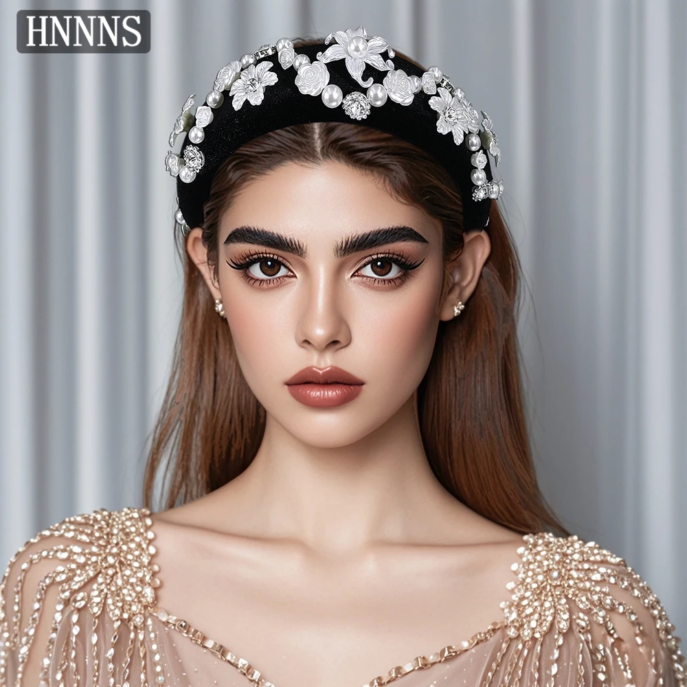 

TOPQUEEN Bridal Wedding Vintage Style Hair Hoop Handmade Simulation Flower Ladies Elegant Party Banquet Hair Accessories YXA246