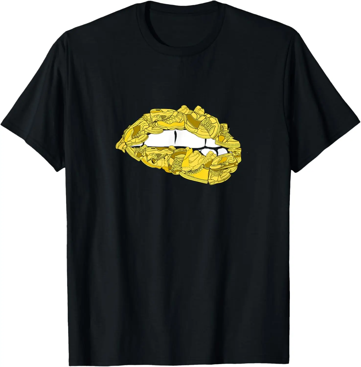 University-Gold Sneakerhead Sneaker Lips Varsity-Yellow T-Shirt