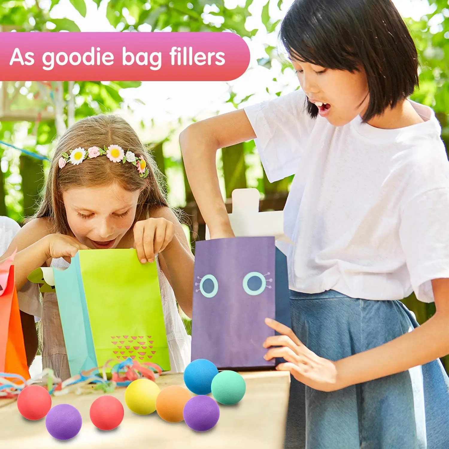 24-delige zachte schuimballen Bulk lichtgewicht miniballen voor veilig binnenspeelgoed Leuk geassorteerde kleuren Sponsballen Verjaardagsfeestje gunst