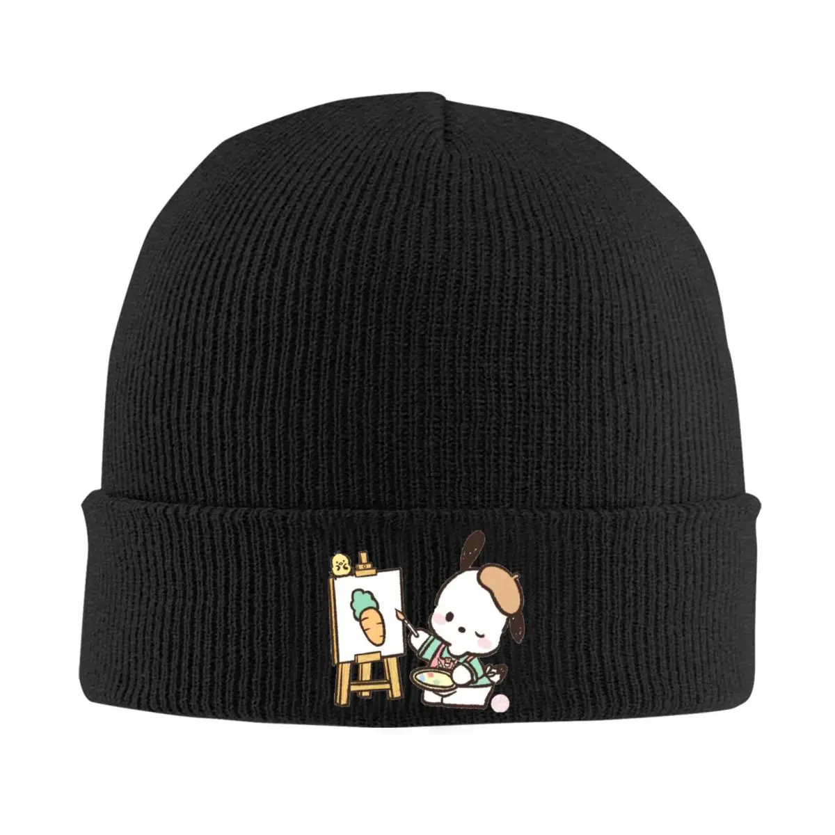 Sanrio Plchacco Skullies Beanies Caps Cute Dog Thin Hat Autumn Spring Bonnet Hats Men Women's Hip Hop Ski Cap