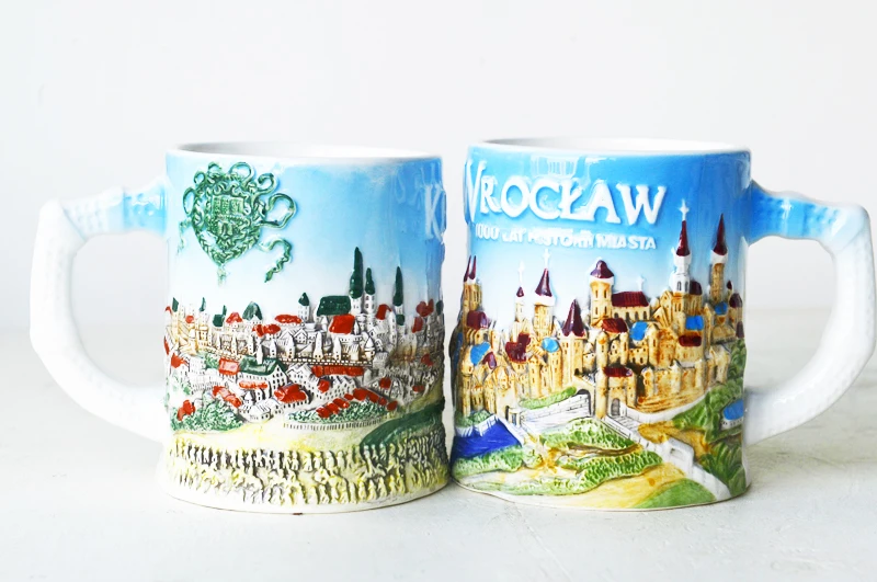 Colorful Polish Castle Architecture Mug