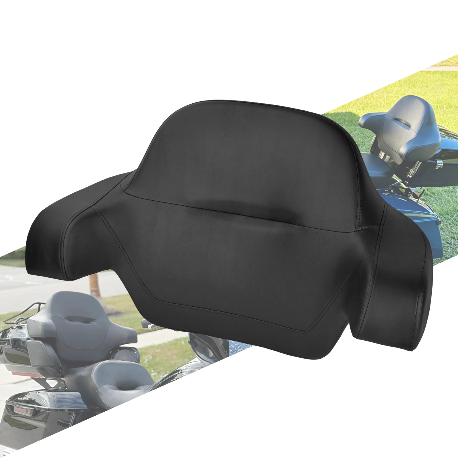 Motorcycle Chopped King Backrest Pad For Harley Touring Street Electra Glide Road King FLTRX 2014-2025 Passenger Comfort Cushion