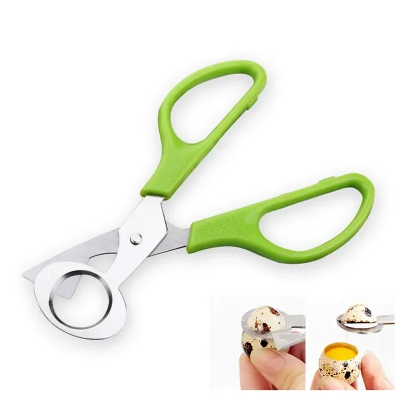 Creative Stainless Steel Cut Whisk Egg Apparatus Pigeon Quail Egg Scissor Bird Opener Kitchen Tool Clipper Gen Eggshell Cutter