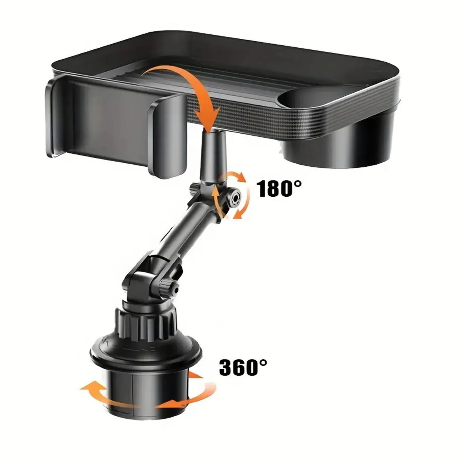 

Универсальный автомобильный держатель для телефона, поднос, вращение на 360 градусов, слот для стола, организованные для еды, регулируемые аксессуары для напитков для салона автомобиля