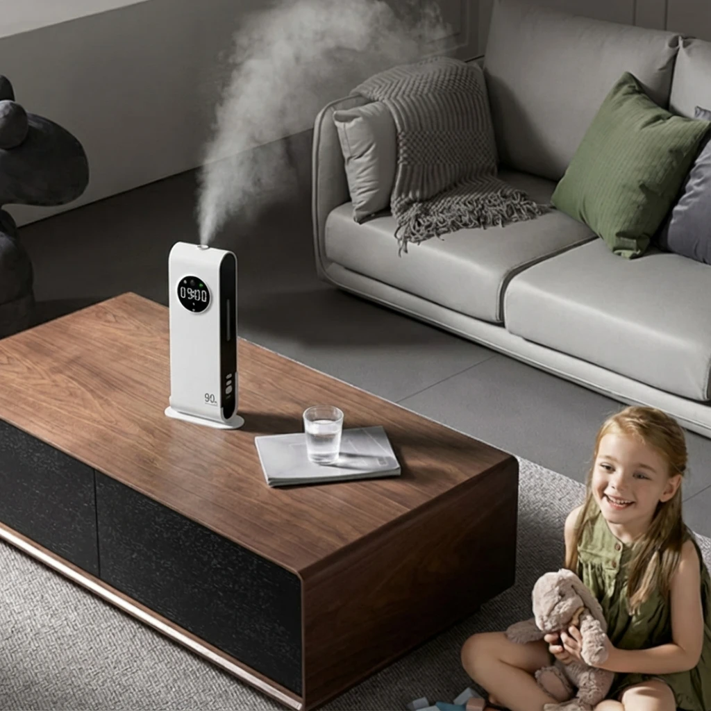 Wireless Hanging Aromatherapy Essential Oil Perfume Diffuser Air Freshener Purifier Deodorizer with Night Light for Living Room