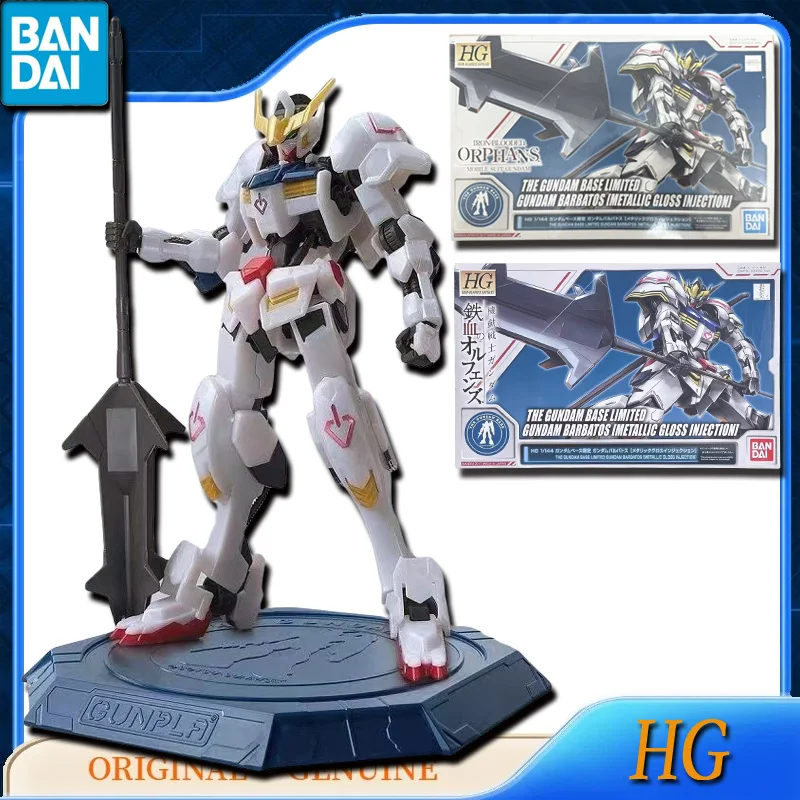 

Bandai оригинальные HG THE GUNDAM BASE LIMITED GUNDAM BARBATOS аниме фигурки игрушки детский подарок в сборе модель украшения