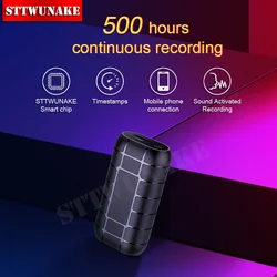 Mini aktywowana głosem rejestrator szpiegowska ukryty 500 godzin cyfrowy urządzenia do nagrywania profesjonalny dźwięk dyktafon słuchanie audio micro record small