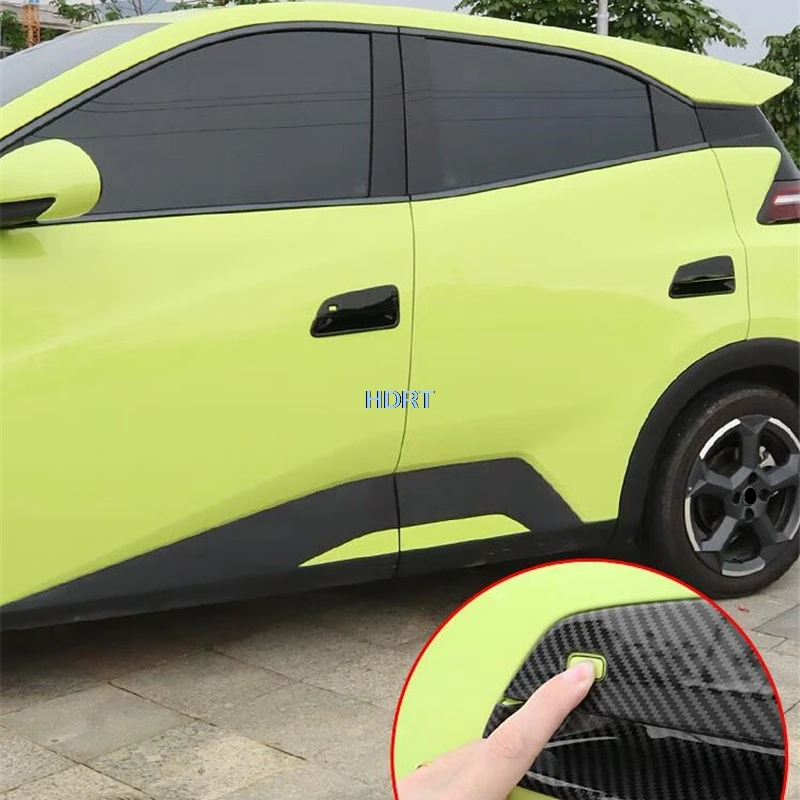 Car Styling Door Handle Cover Gate Bowl Trim For BYD Seagull/Dolphin Mini/Atto 1 2023 + External Protective Sticker Accessories