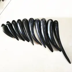 Black Buffalo Horn Sticks Real Various Sizes 7-18CM Chinese Medicine Acupuncture Sticks