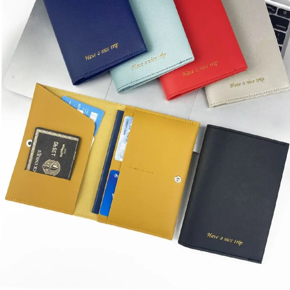 Travel Women Passport Cover Wallet PU Leather Waterproof Dirt ID Document Passport Card Holders Business Credit Card Case Pouch