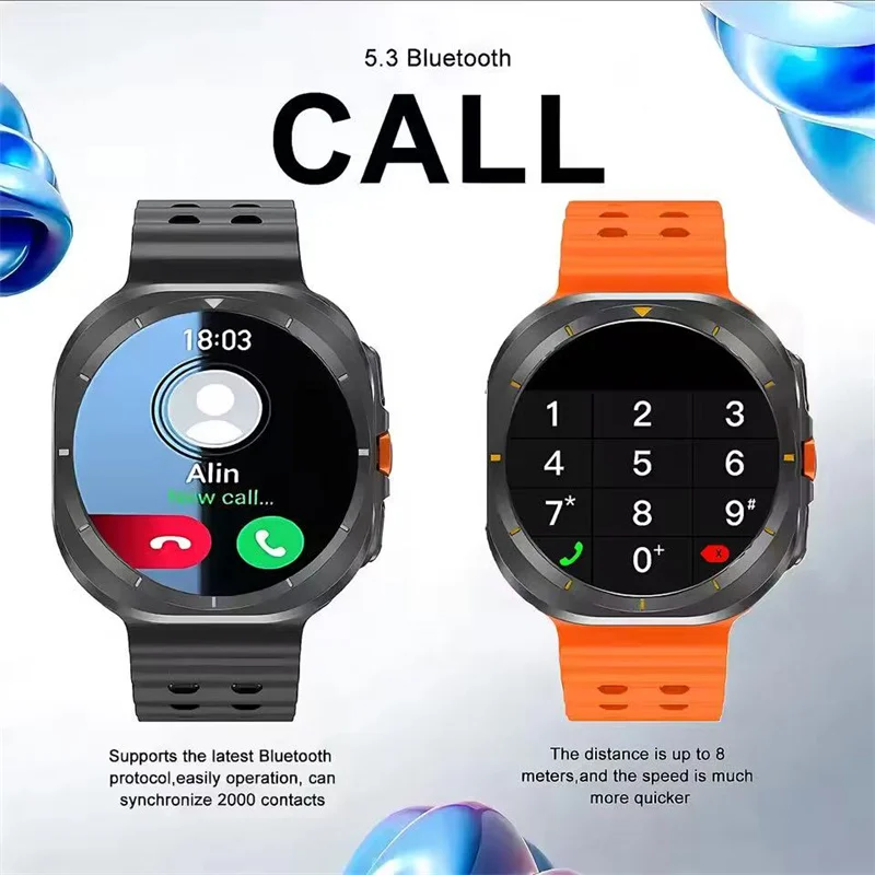 DT Watch 7 Ultra 32GB Memory Local Music Bluetooth Call Compass 3D Menu Bluetooth Smart Watch For Samsung for Men Women 2025 NEW